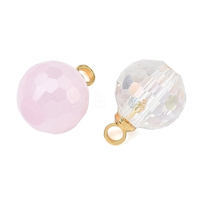 Electroplate Glass Pendants PALLOY-JF05532-03-1