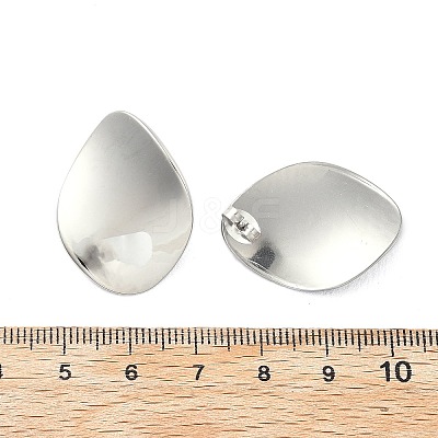 304 Stainless Steel Stud Earrings EJEW-D319-09B-P-1