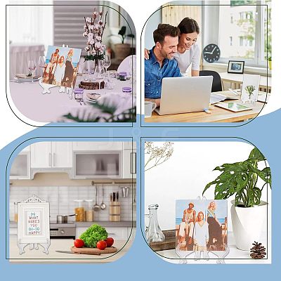 6Pcs 3 Styles Plastic Display Stands ODIS-NB0001-11-1