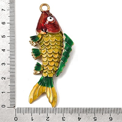 304 Stainless Steel Enamel Big Pendants SA-CBA7FC1-07G-1
