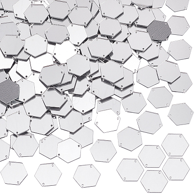 200Pcs Mirror Effect Acrylic Sew on Rhinestone DIY-PH0021-95E-1