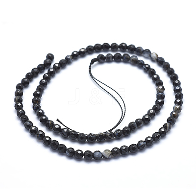 Natural Agate Beads G-J371-08-4mm-1