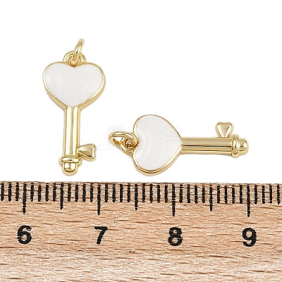 Brass Enamel Pendants KK-D424-01A-G-1