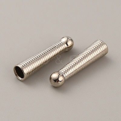 Alloy Cord Ends LS-FIND-WH0128-37P-1