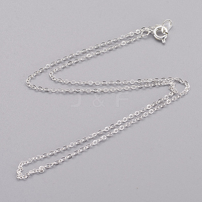 Brass Cable Chain Necklaces X-SW028-01S-NF-1