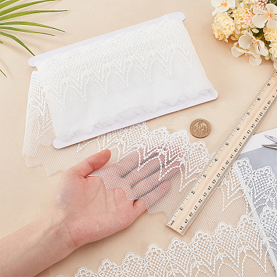 7.5 Yards Milk Fiber Lace Trim OCOR-FG0002-48-1
