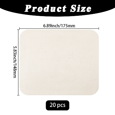 20Pcs Suede Fiber Glasses Cleaning Cloth AJEW-GF0012-51A-1