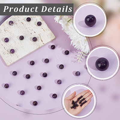 Natural Grade B Amethyst Beads G-PA0002-59C-1