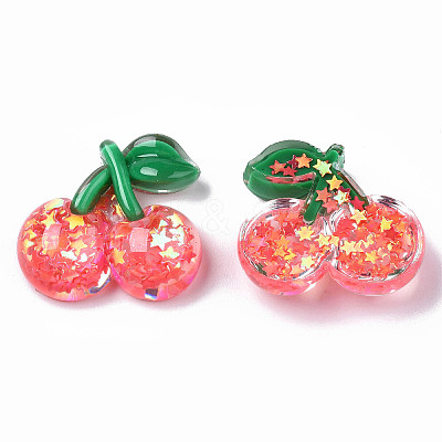 Autumn Theme Transparent Epoxy Resin Decoden Cabochons X-CRES-N034-03-1