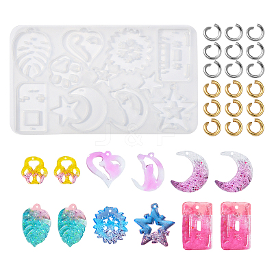 DIY Pendant Resin Craft Making Kits DIY-CJ0002-16-1
