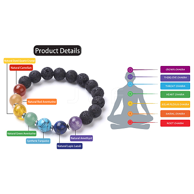 Chakra Jewelry BJEW-JB02759-1