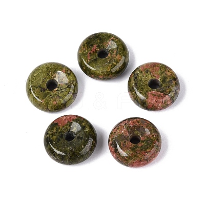 Natural Unakite Pendants G-Q601-30A-04-1