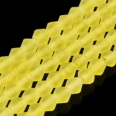 Imitate Austrian Crystal Frosted Glass Beads Strands LS-EGLA-A039-T6mm-MD21-1