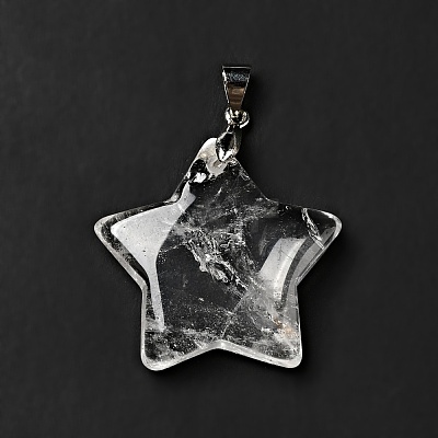 Natural Quartz Crystal Pendants G-I319-04P-06-1