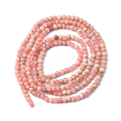 Natural Rhodonite Bead Strands G-A129-2mm-21-1