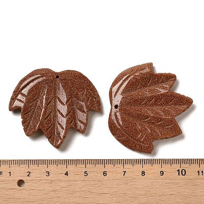 Synthetic Goldstone Carved Pendants G-K353-01F-1