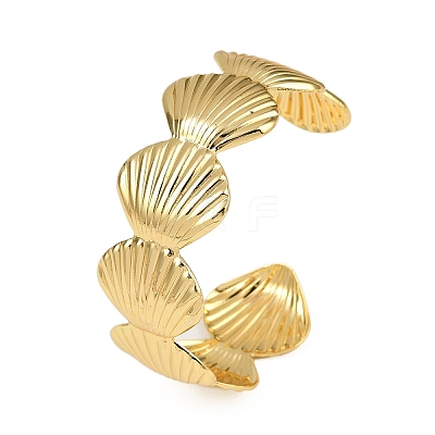 Brass Cuff Bangles for Women BJEW-C112-08G-1