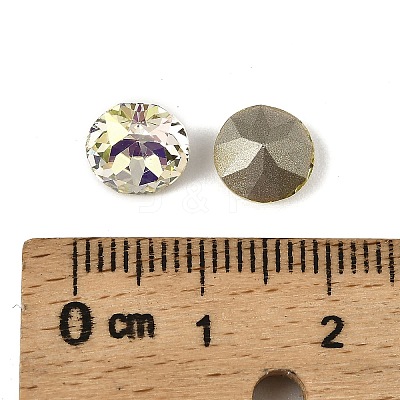 Glass Rhinestone Cabochons GLAA-A018-8mm-001GY-1