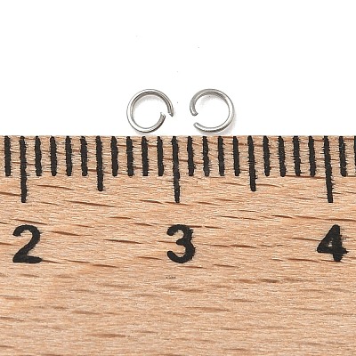 Non-Tarnish 304 Stainless Steel Open Jump Rings X-STAS-E066-01-3mm-1
