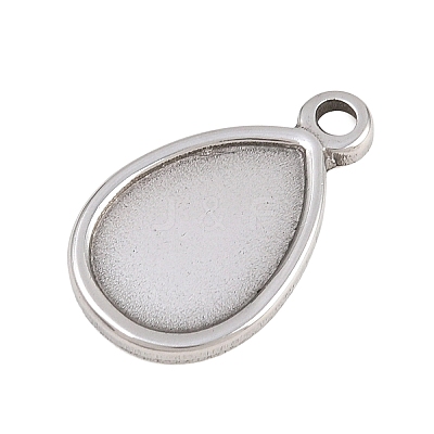 304 Stainless Steel Pendant Cabochon Settings STAS-D264-08B-P-1