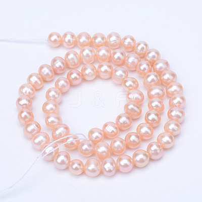 Natural Cultured Freshwater Pearl Beads Strands PEAR-R063-39B-1