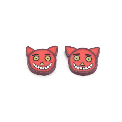 Halloween Handmade Polymer Clay Cabochons CLAY-N006-108-1
