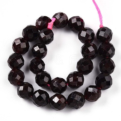 Natural Garnet Beads Strands G-S345-8mm-37-1