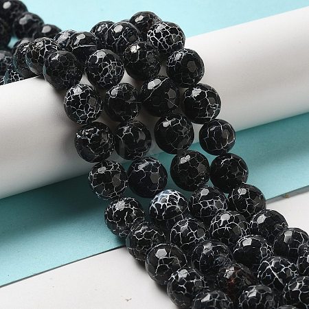 Crackle Agate Beads Strands G-A004-1-1