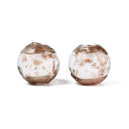 Handmade Gold Sand Lampwork Beads LAMP-N045-01C-01-1