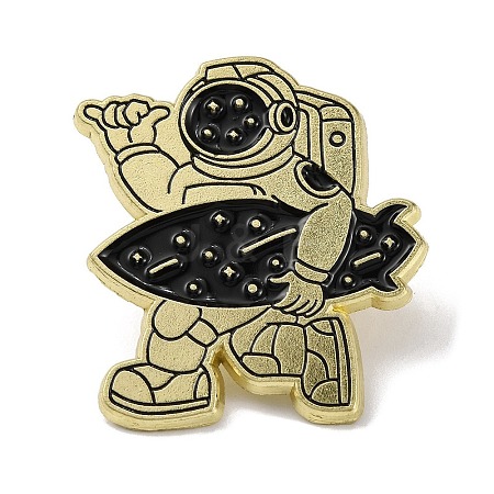 Creative Space Astronaut Series Brooches JEWB-U001-03F-1