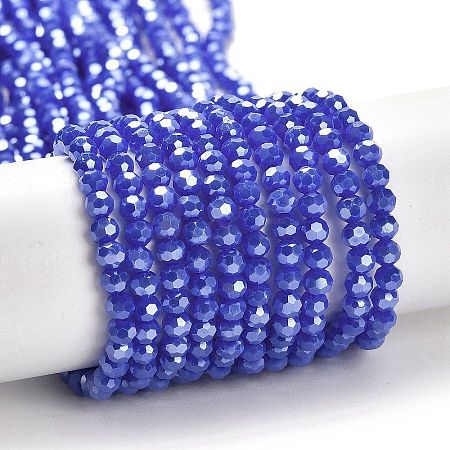 Electroplate Opaque Glass Beads Strands LS-EGLA-A035-P3mm-A07-1