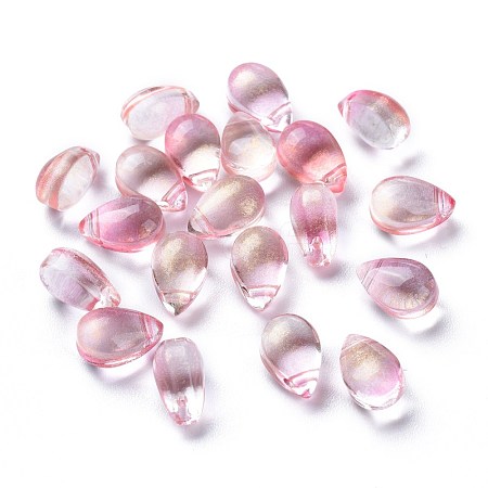 Transparent Glass Charms GGLA-M004-05B-05-1