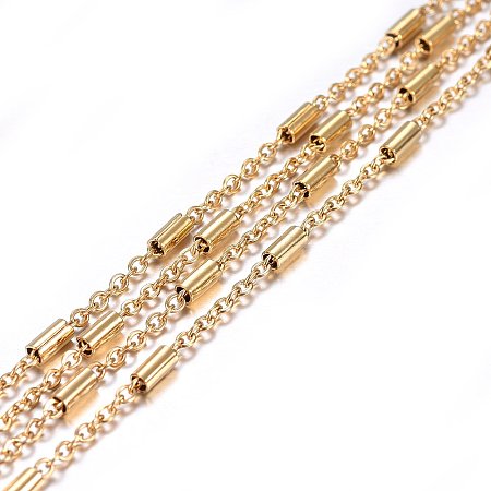 Handmade Ion Plating(IP) 304 Stainless Steel Link Chains STAS-P213-07G-1