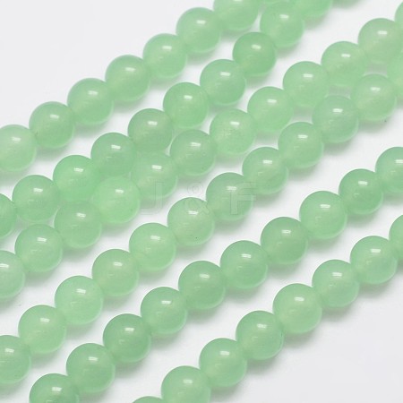 Natural & Dyed Malaysia Jade Bead Strands G-A146-8mm-A26-1