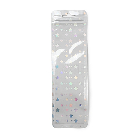 Rectangle Laser Plastic Yin-yang Zip Lock Gift Bags X1-OPP-E004-01C-A02-1