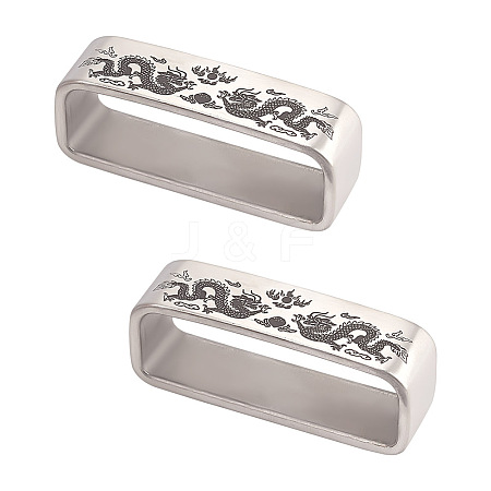 304 Stainless Steel Waist Belt Keeper Rings STAS-WH0044-31-1