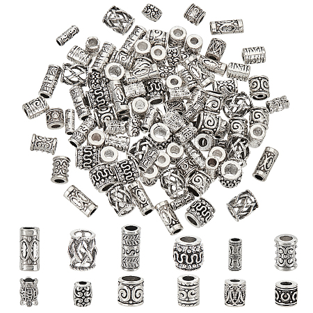   120Pcs 12 Styles Tibetan Style Alloy Beads FIND-PH0018-86-1