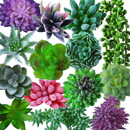 PVC Artificial Succulent Plant PW-WGE7F6E-06-1