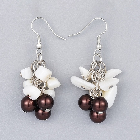 Glass Pearl Dangle Earrings EJEW-JE03185-04-1