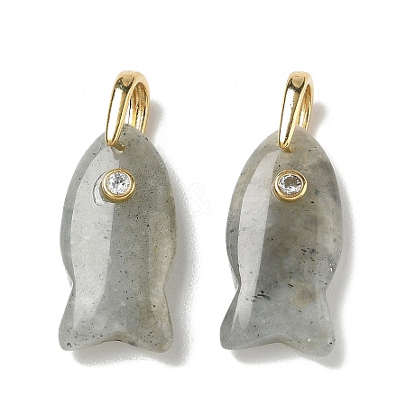 Natural Labradorite Pendants G-A297-01G-15-1