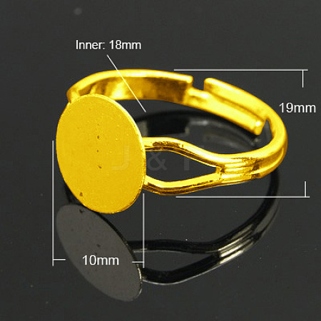 Brass Ring Components X-KK-C3044-10mm-G-1