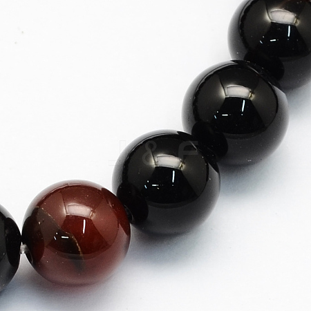 Natural Agate Round Beads Strands G-S153-8mm-1