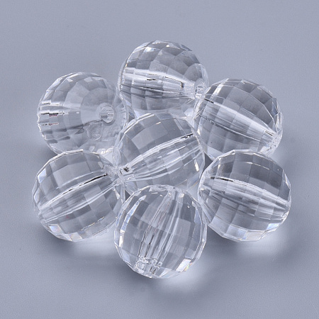 Transparent Acrylic Beads X-TACR-Q254-12mm-V01-1
