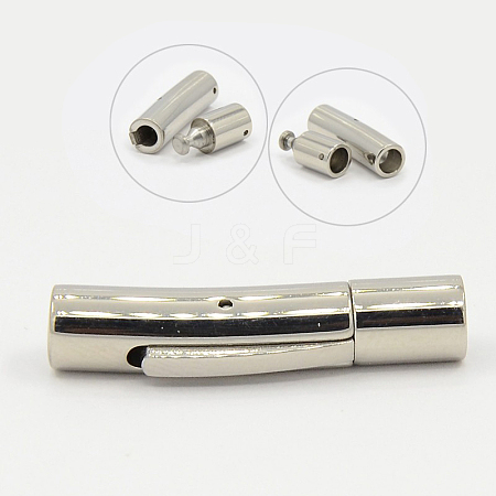 304 Stainless Steel Bayonet Clasps STAS-D032-1