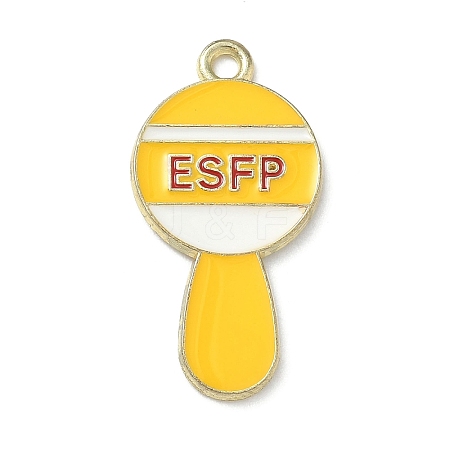 MBTI Theme Alloy Enamel Pendants LS-ENAM-I083-01G-04-1