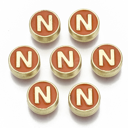 Alloy Enamel Beads X-ENAM-S122-028N-NR-1