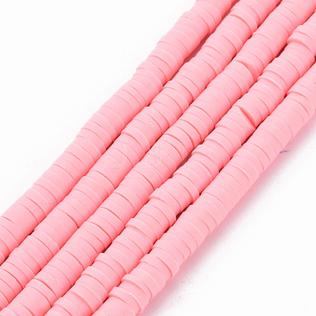 Handmade Polymer Clay Bead Strands CLAY-T002-4mm-71-1