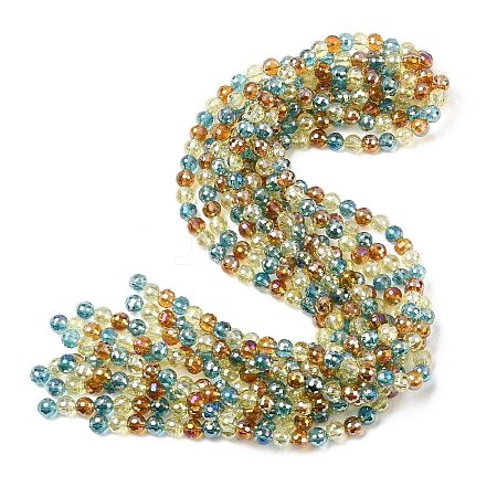 Electroplate Glass Beads Strands LS-EGLA-D300-06-8mm-24-1