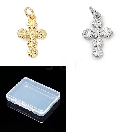 10Pcs 2 Colors Brass Pendants KK-SZ0002-91-1