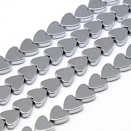 Electroplate Non-magnetic Synthetic Hematite Beads Strands G-I092-4mm-05-1